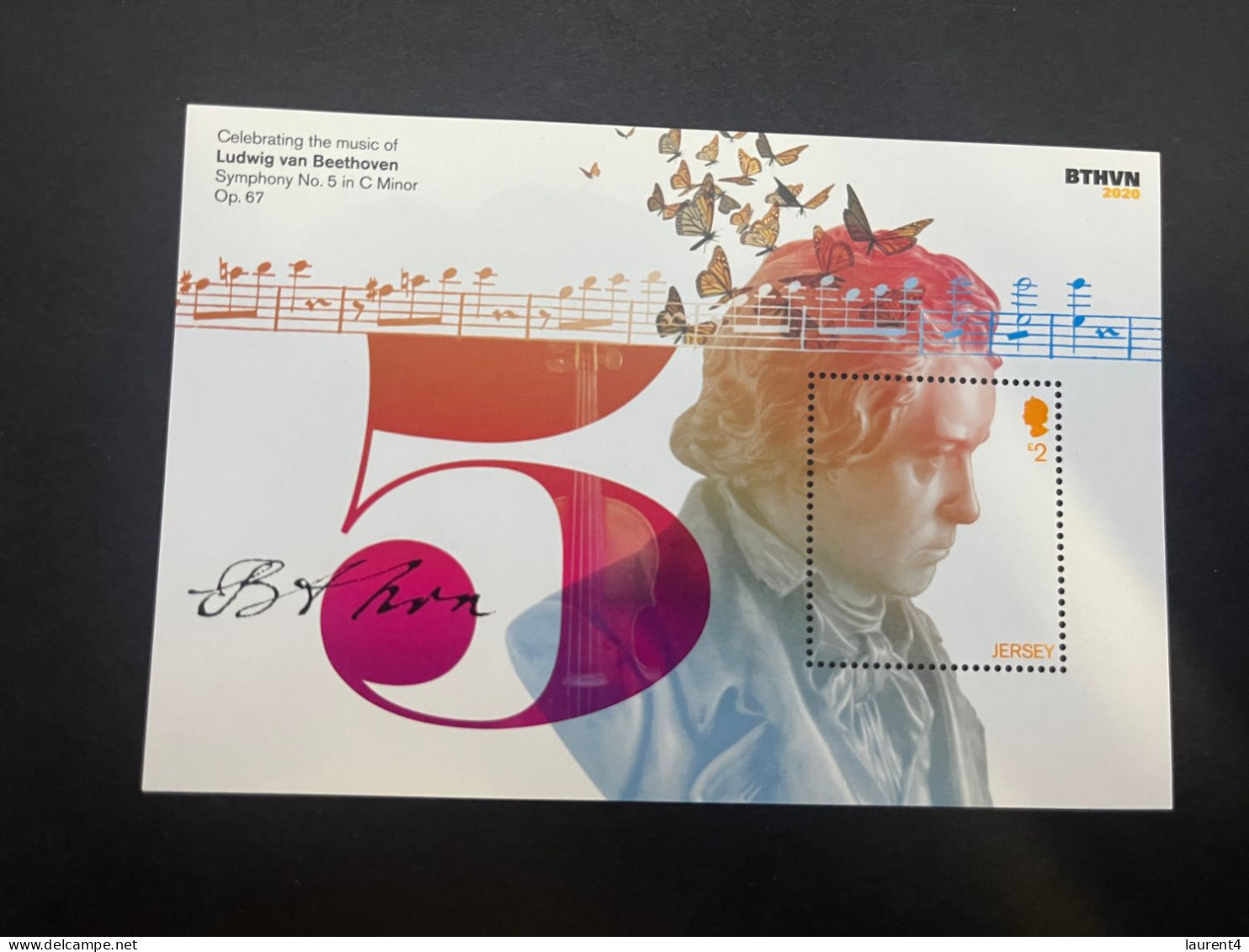 13-5-2024 (stamp) Mint (neuve) Mini-sheet - Jersey  - Mozart - Blocchi & Foglietti