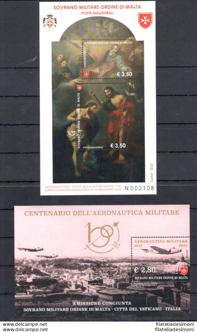 2023 Smom, Francobolli Nuovi, Annata Completa 33 Valori + 6 Foglietti - MNH** - Sovrano Militare Ordine Di Malta