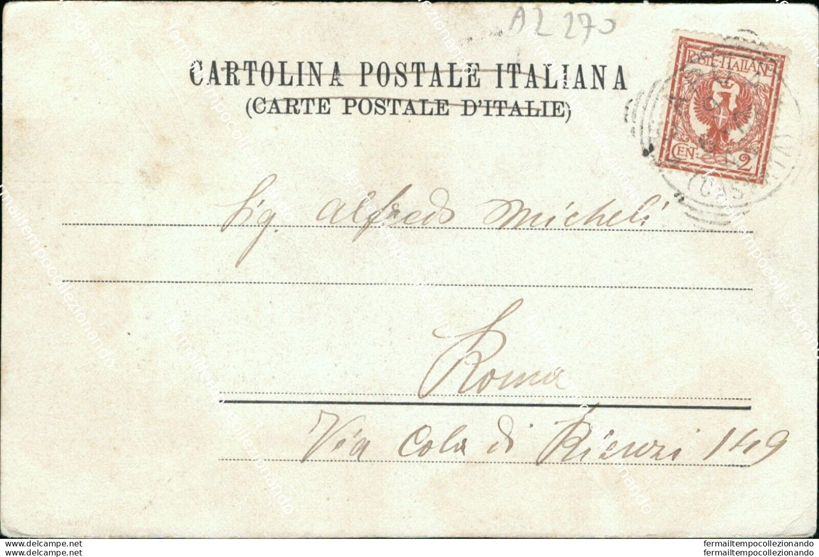 Az270 Cartolina Capua Chiesa S.marcello 1910 Caserta Campania - Caserta