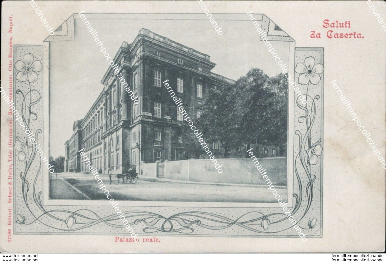 Az284 Cartolina Saluti Da Caserta Citta' Palazzo Reale - Caserta