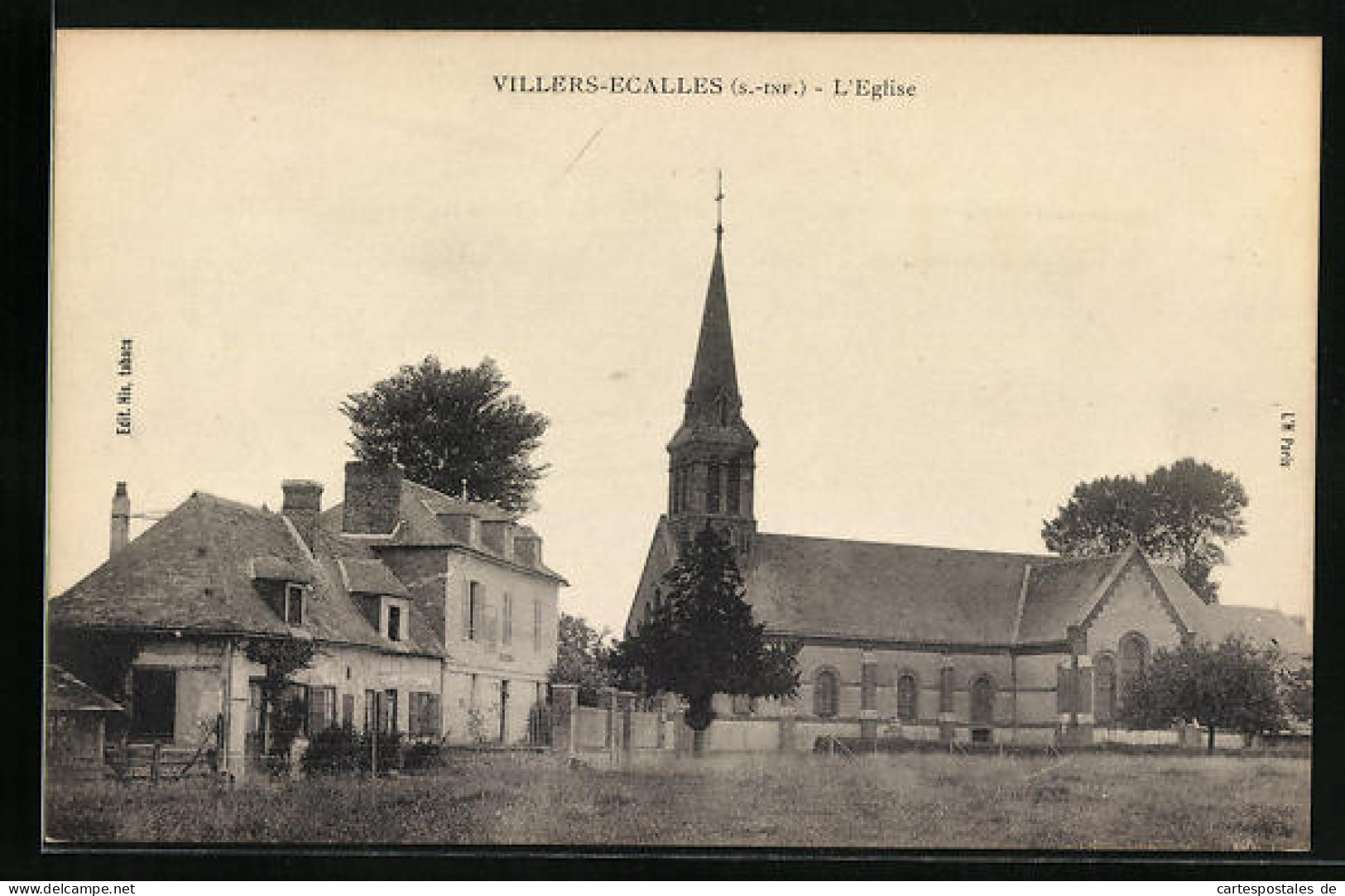 CPA Villers-Ecalles, L`Église  - Autres & Non Classés