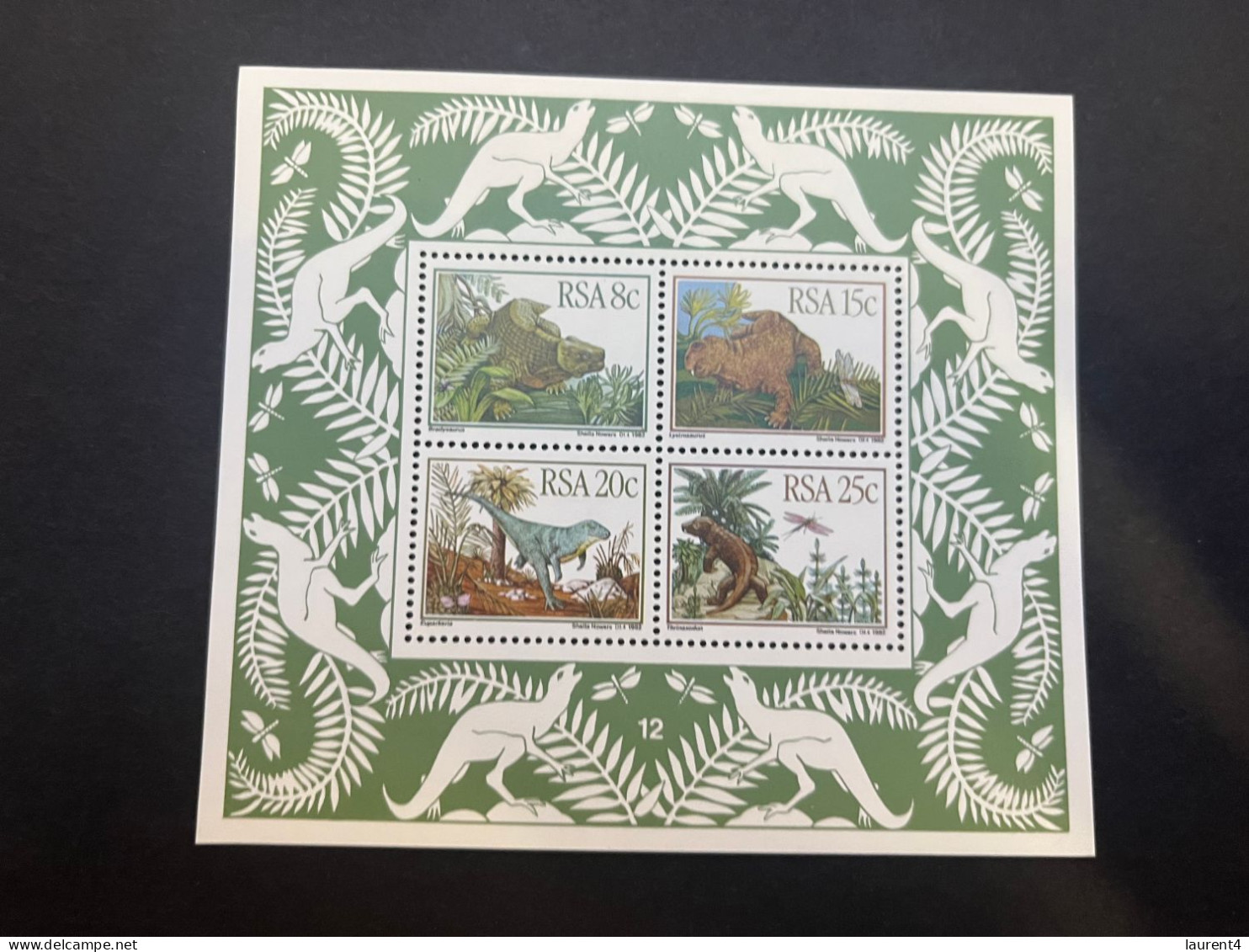 13-5-2024 (stamp) Mint (neuve) Mini-sheet - RSA South Africa - Dinosaurs - Prehistóricos