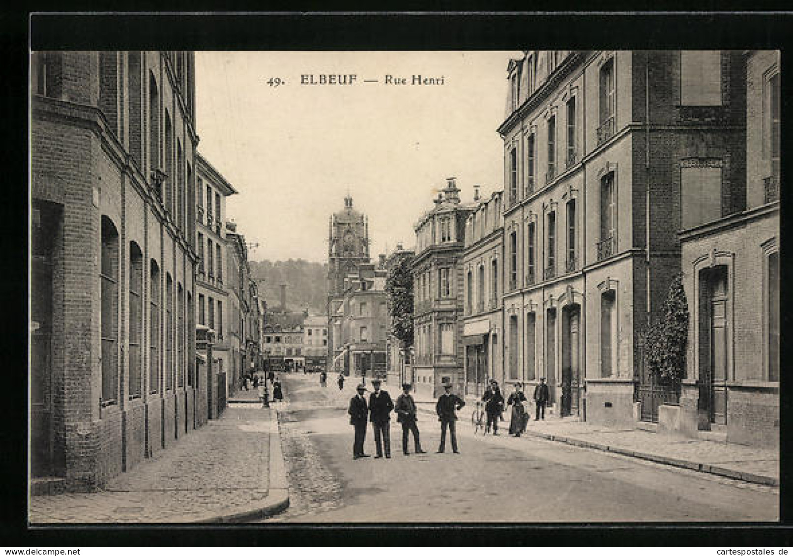 CPA Elbeuf, Rue Henri, Vue De La Rue  - Elbeuf