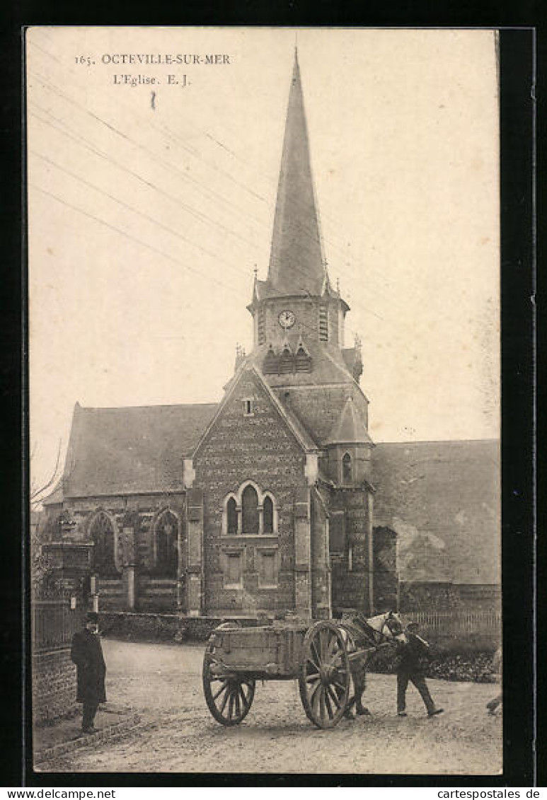 CPA Octeville-sur-Mer, L`Eglise  - Autres & Non Classés