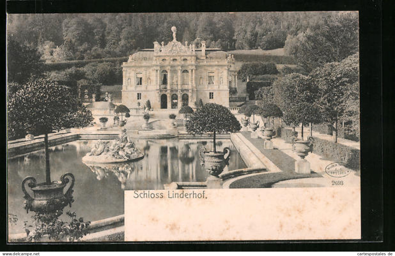 AK Schloss Linderhof Mit Anlagen  - Sonstige & Ohne Zuordnung