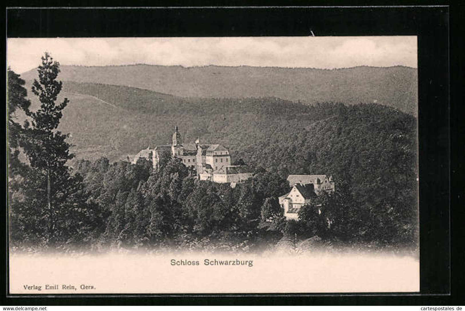 AK Schloss Schwarzburg Aus Der Vogelschau  - Otros & Sin Clasificación