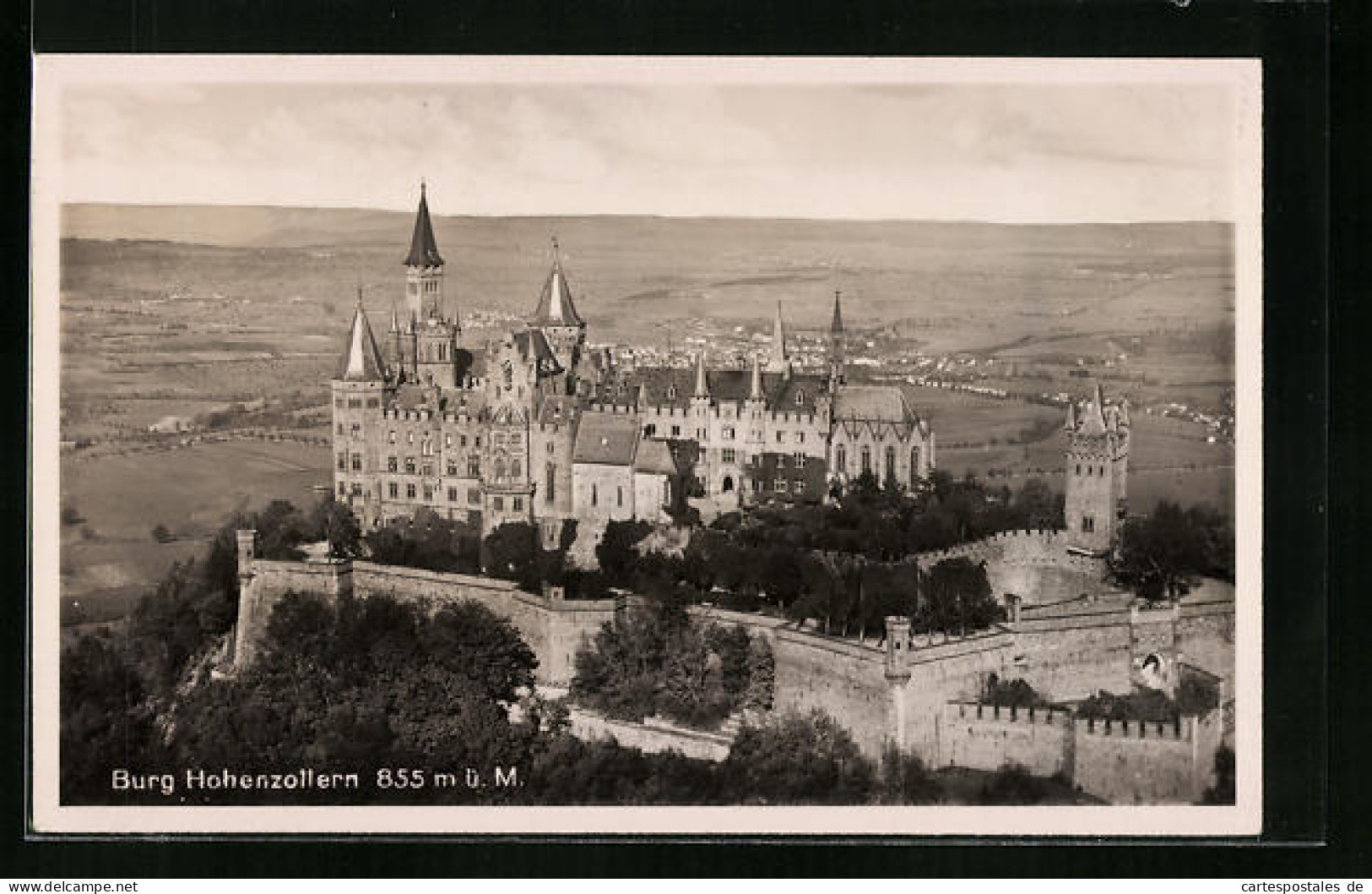 AK Burg Hohenzollern Vom Flugzeug Aus  - Andere & Zonder Classificatie