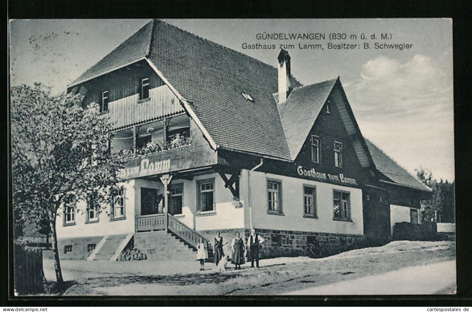 AK Gündelwangen, Gasthaus Zum Lamm (Gebäude)  - Other & Unclassified