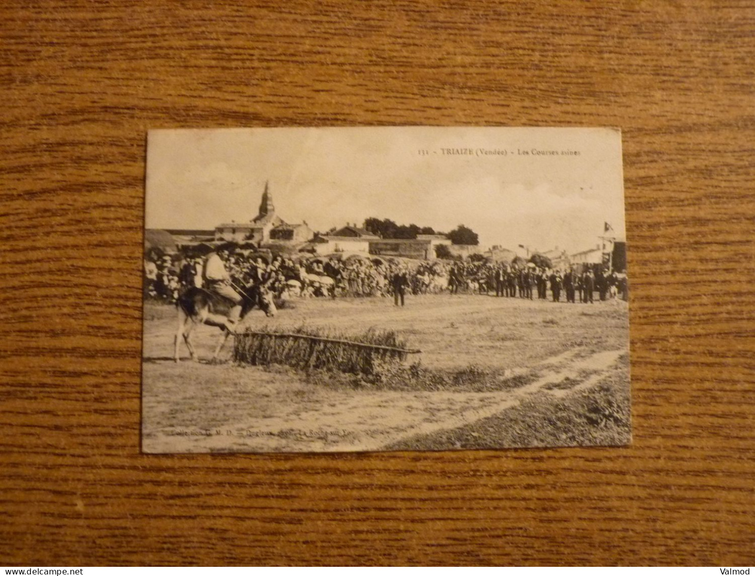 CPA Triaize - Vendée (85) - Les Courses Asines  - Voir Détails Sur Photos - 9 X14cm Env. - Autres & Non Classés