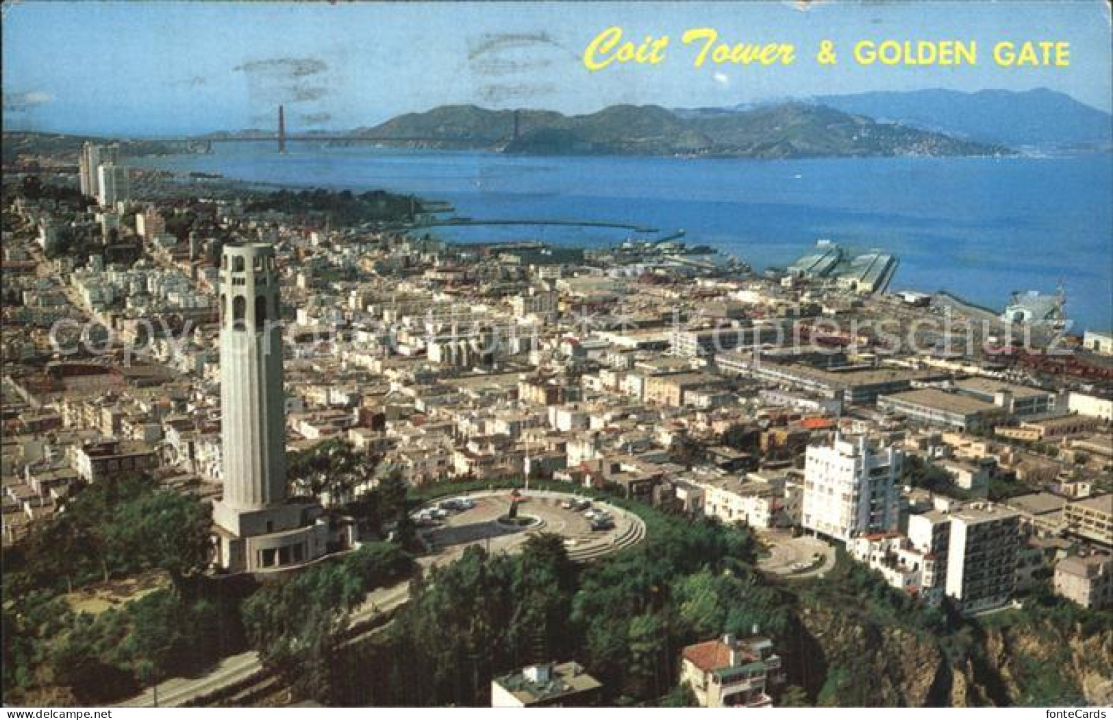 72605523 San_Francisco_California Coit Tower Golden Gate  - Other & Unclassified