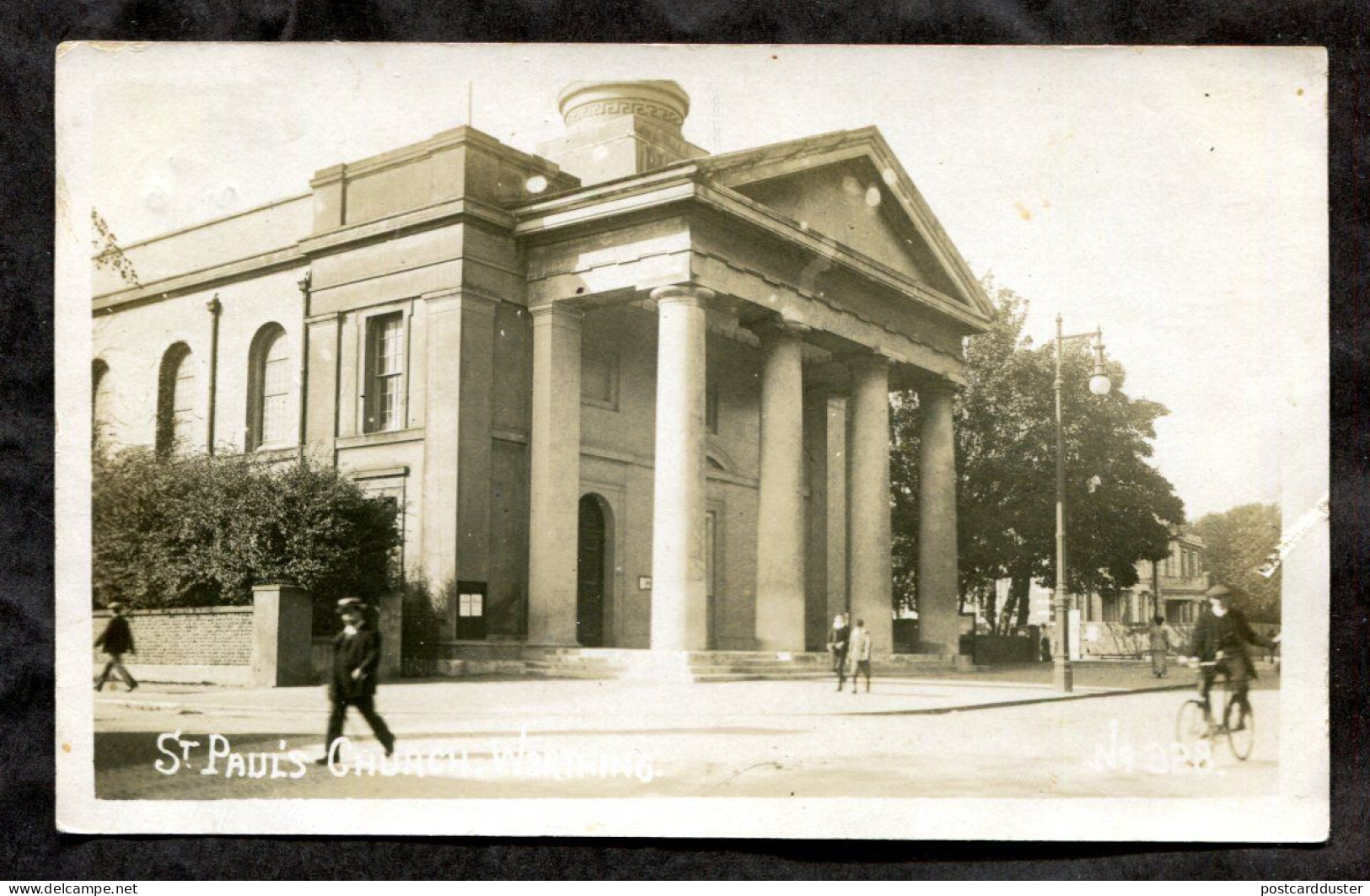 WORTHING England 1909 Real Photo Postcard. Street View (h1001) - Worthing