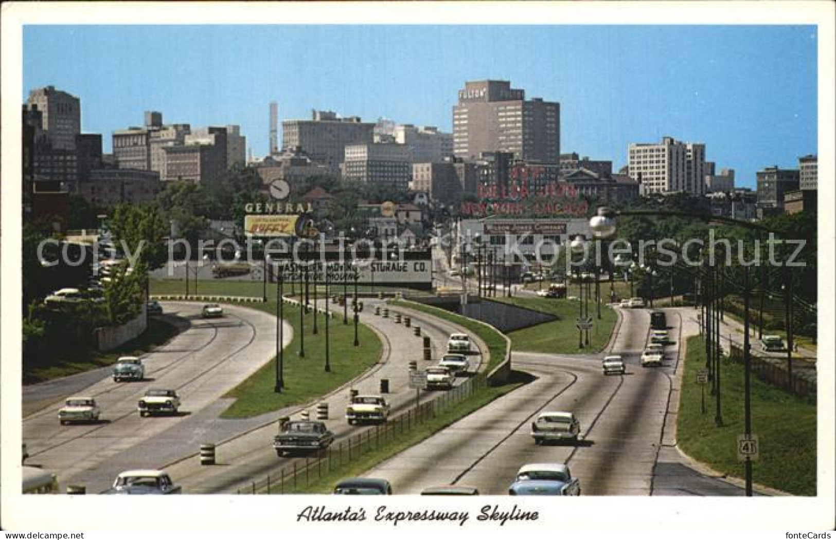 72602516 Atlanta_Georgia Atlantas Expressway Skyline  - Sonstige & Ohne Zuordnung