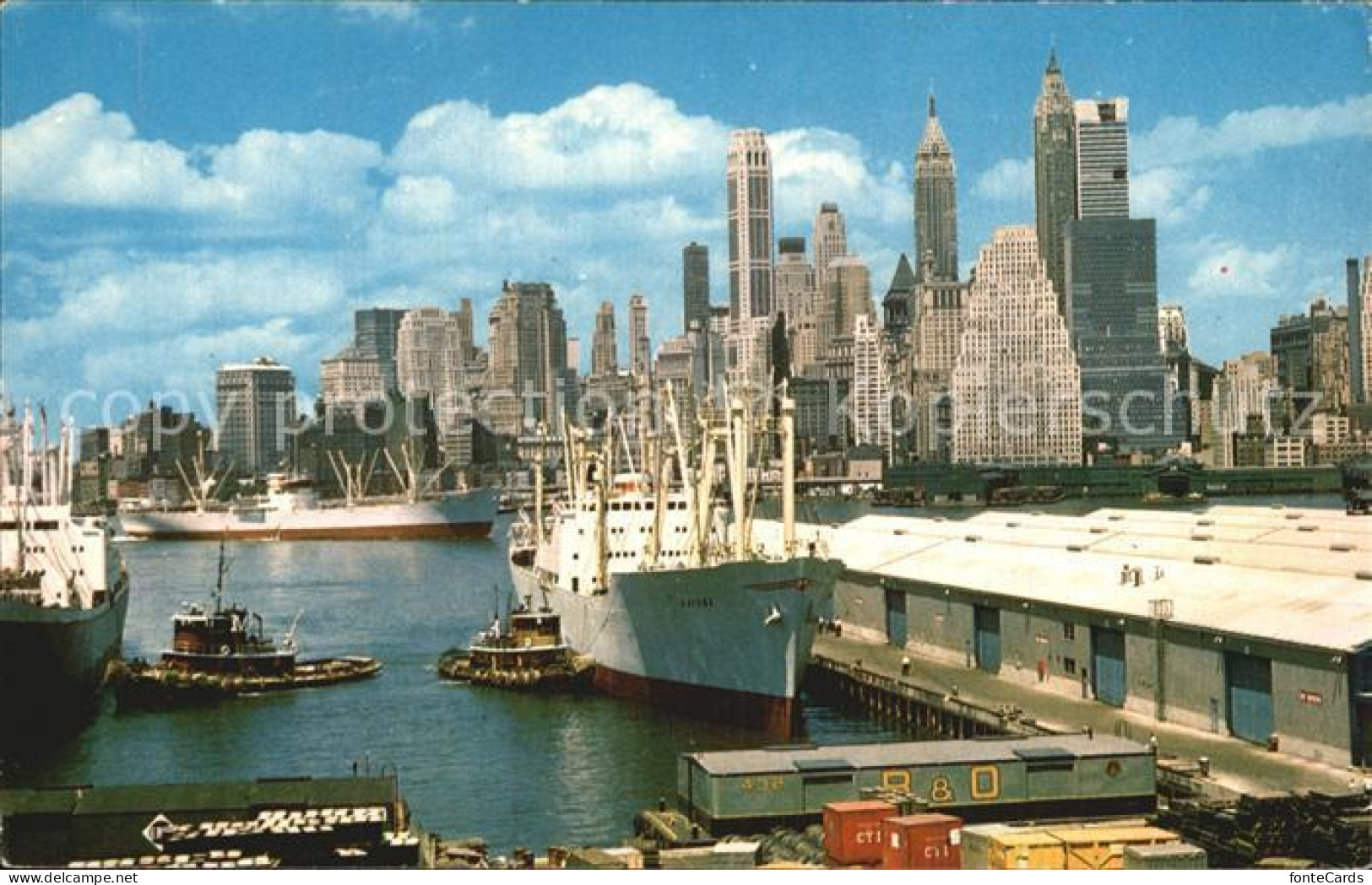 72602513 Manhattan_New_York Lower Manhattan Skyline East River  - Autres & Non Classés