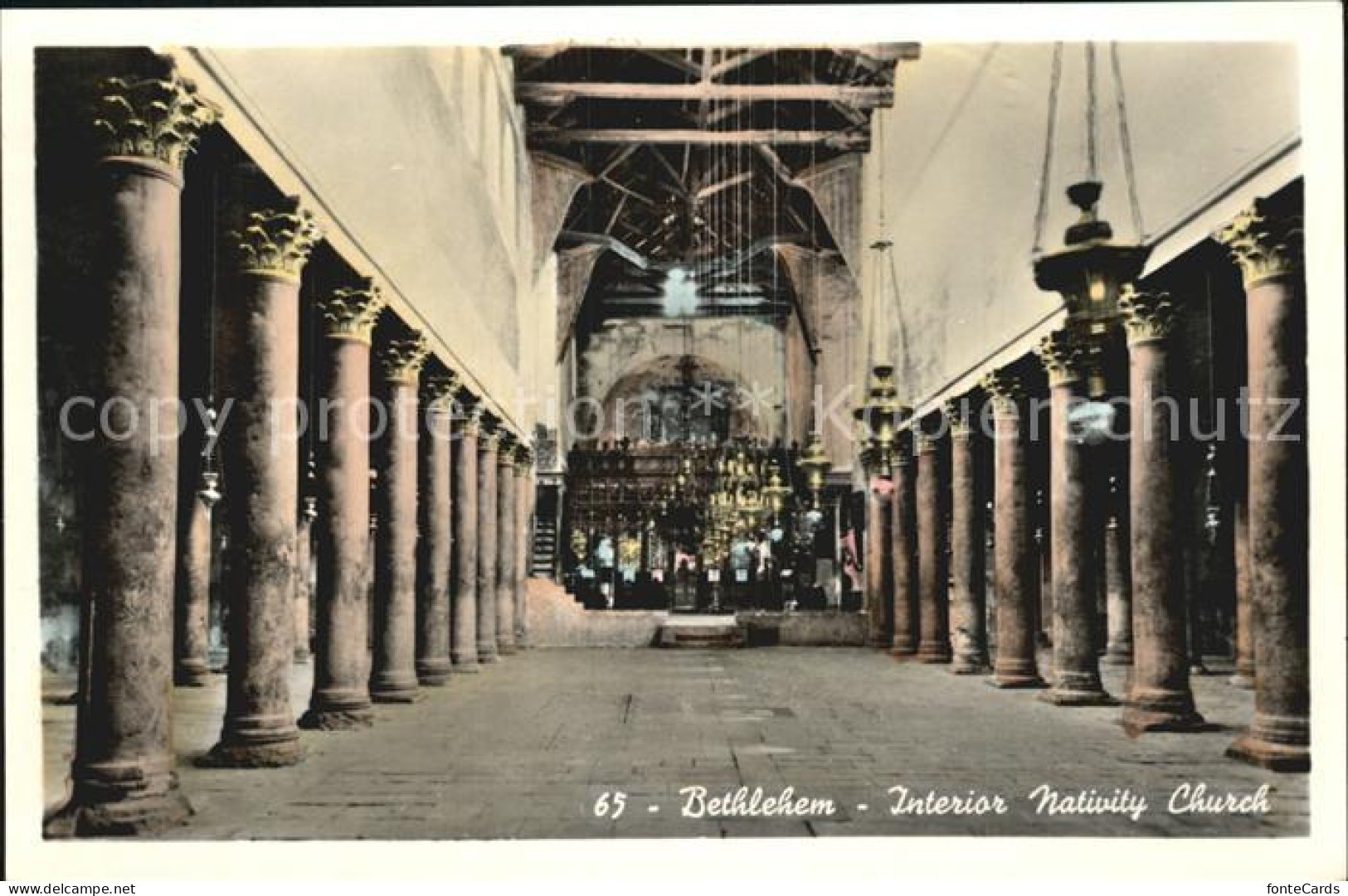 72600702 Bethlehem Yerushalayim Interior Nativity Church Bethlehem - Israel