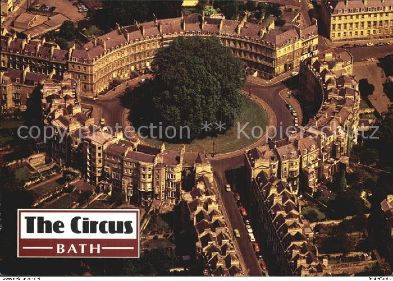 72600539 Bath UK The Circus Aerial View Bath UK - Other & Unclassified