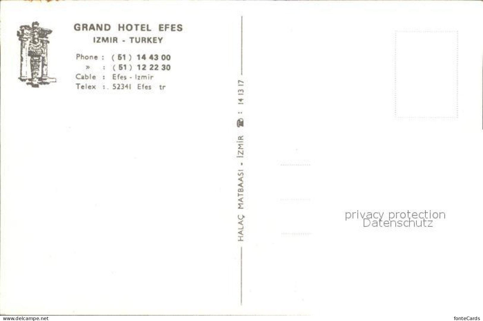 72599614 Izmir Grand Hotel Efes Izmir - Turquie