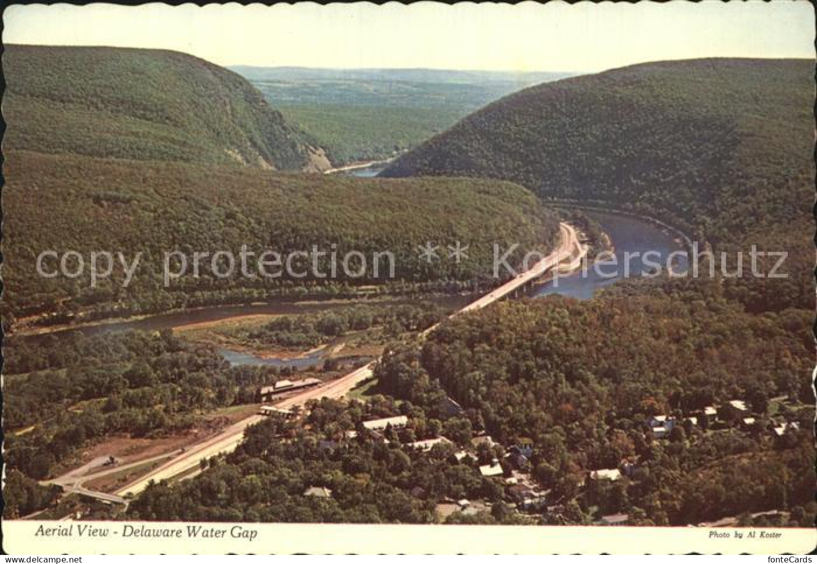 72597326 Delaware Water Gap Aerial View Delaware Water Gap - Sonstige & Ohne Zuordnung