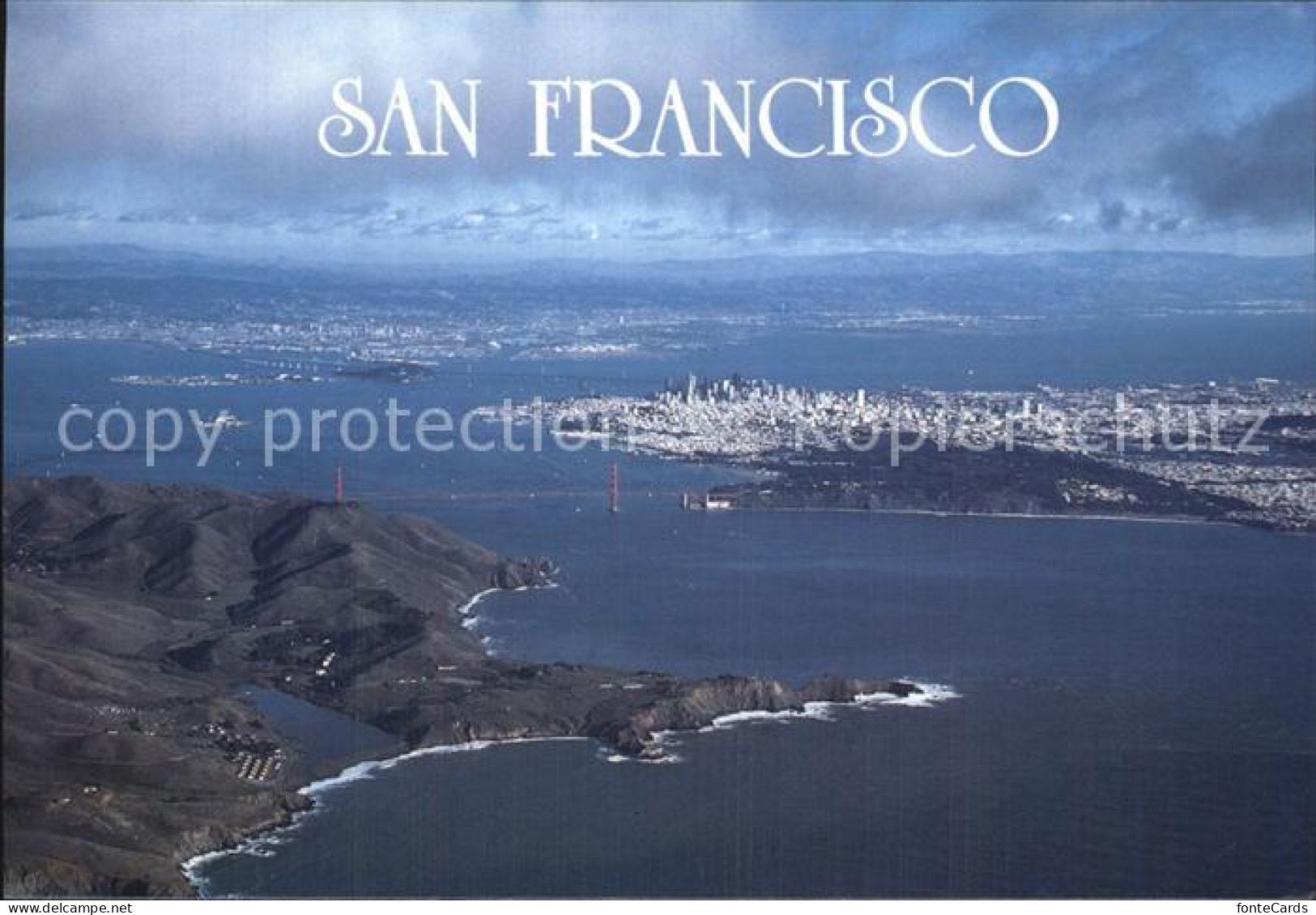 72597324 San_Francisco_California Aerial View With Golden Gate Bridge - Other & Unclassified