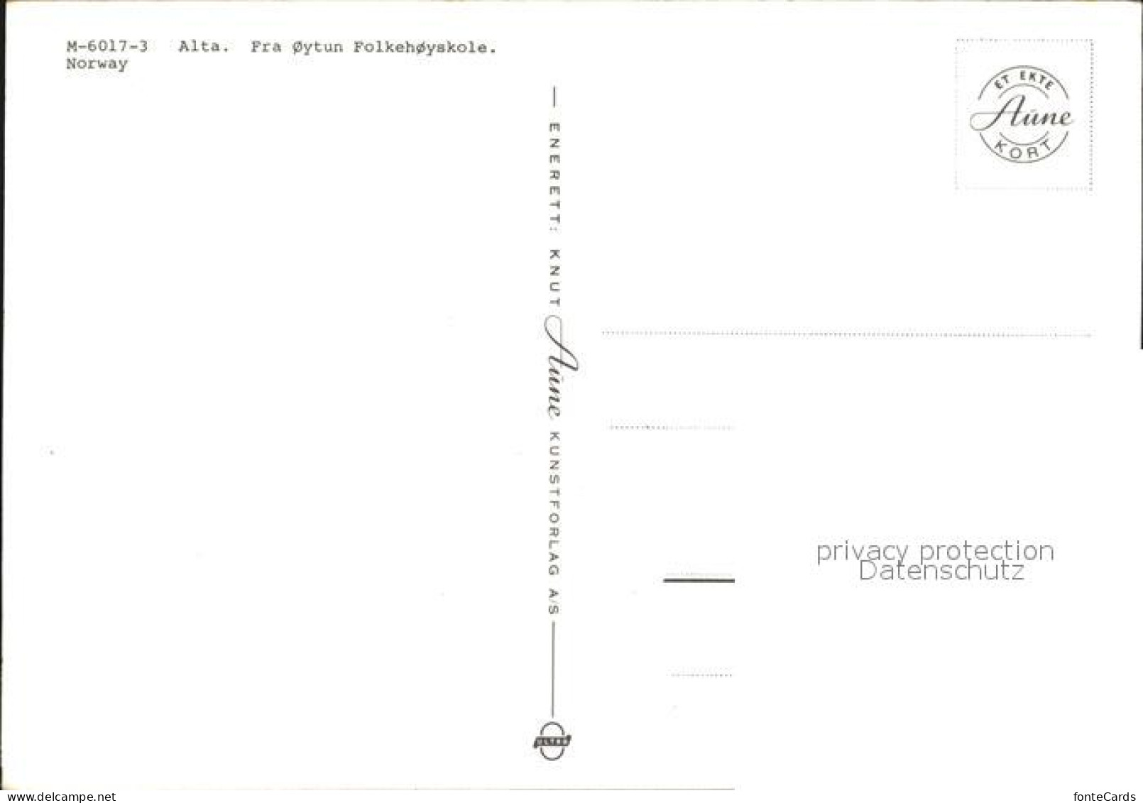 72592591 Alta Norwegen Oytun Folkehoyskole Alta Norwegen - Norvège