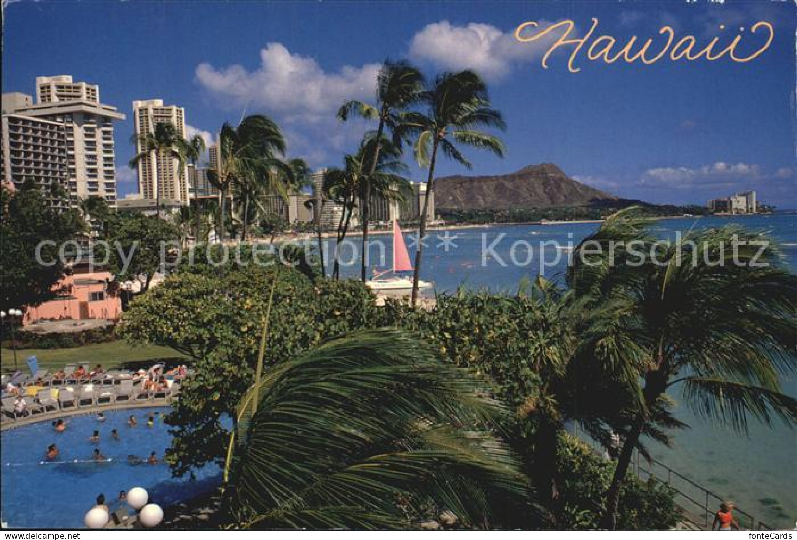 72592076 Waikiki Beach - Autres & Non Classés