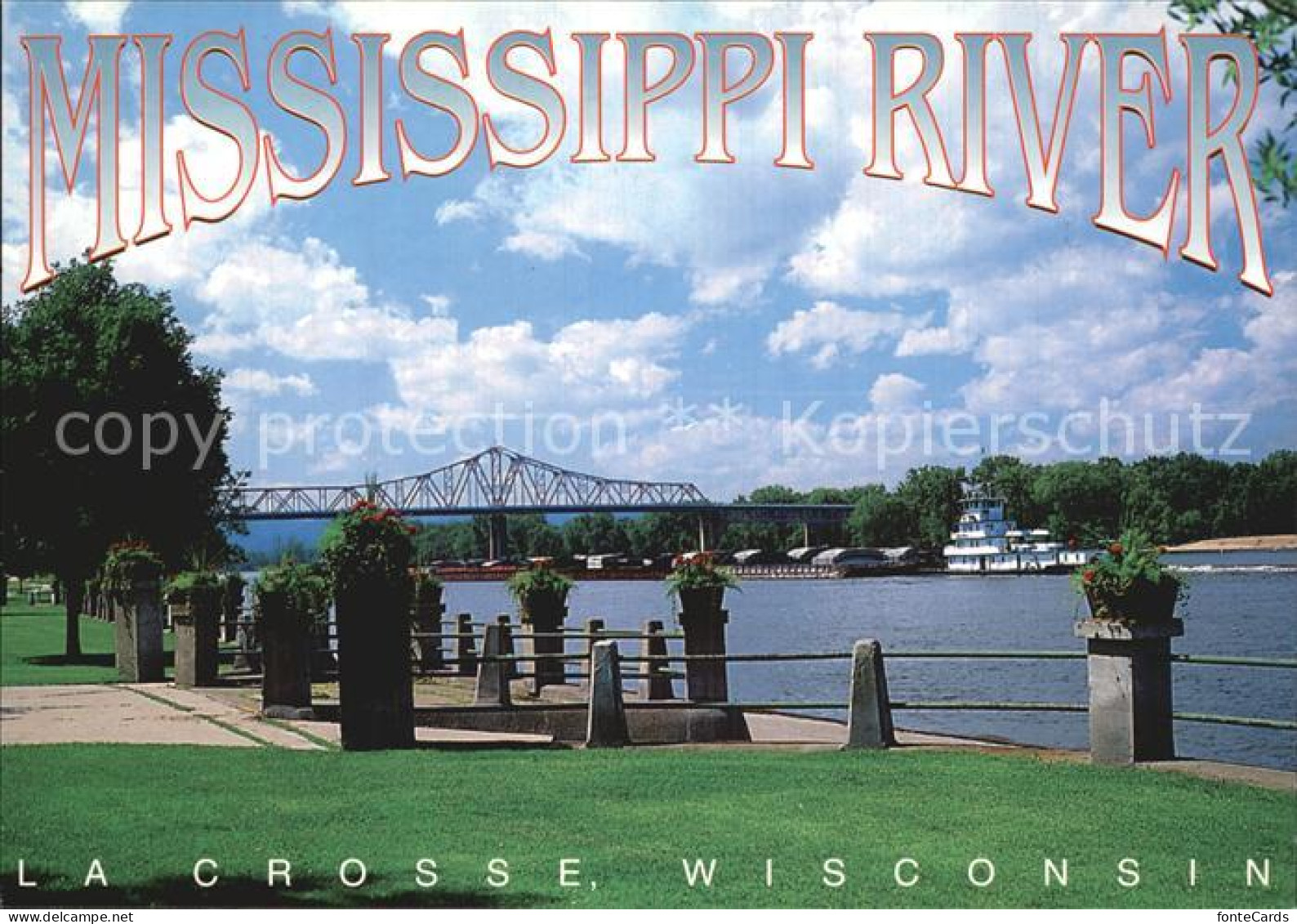 72590540 La_Crosse_Wisconsin Mississippi River - Andere & Zonder Classificatie