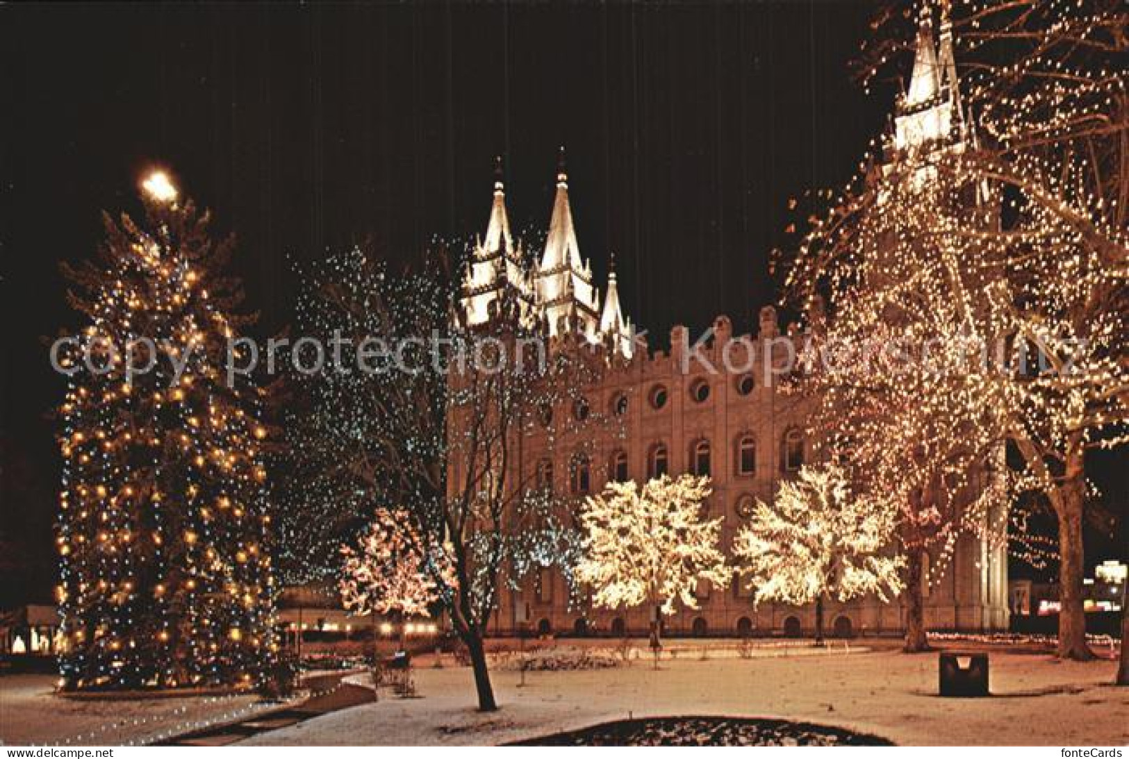 72590492 Salt_Lake_City Christmas Time On Temple Square - Andere & Zonder Classificatie