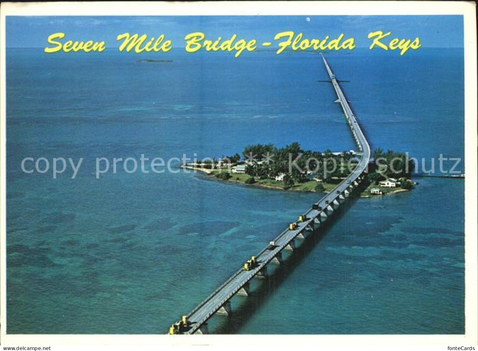 72583985 Florida_Keys Fliegeraufnahme Overseas Highway Seven Mile Bridge - Autres & Non Classés