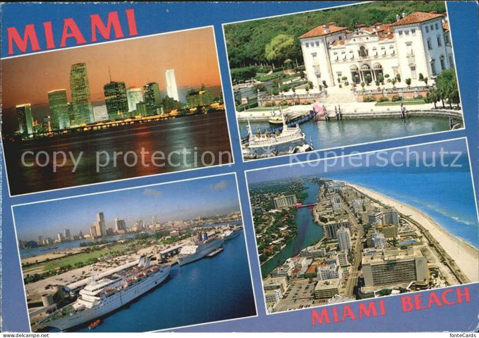 72583974 Miami_Florida With Miami-Beach Villa-Viscaya - Andere & Zonder Classificatie