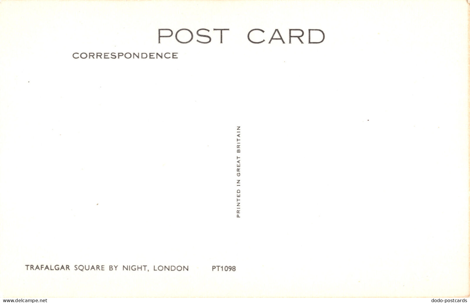 R299651 London. Trafalgar Square By Night. Postcard - Andere & Zonder Classificatie