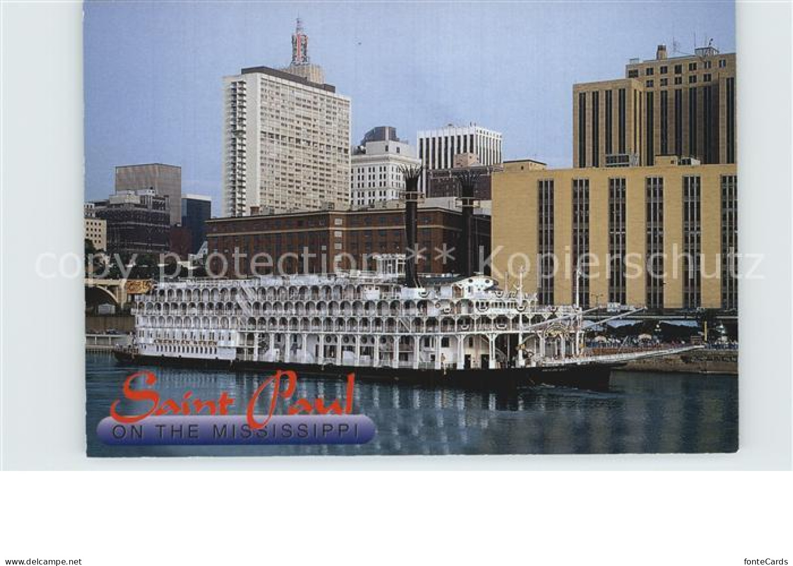 72583053 Saint_Paul_Minnesota Riverboat American Queen On Mississippi River Down - Otros & Sin Clasificación