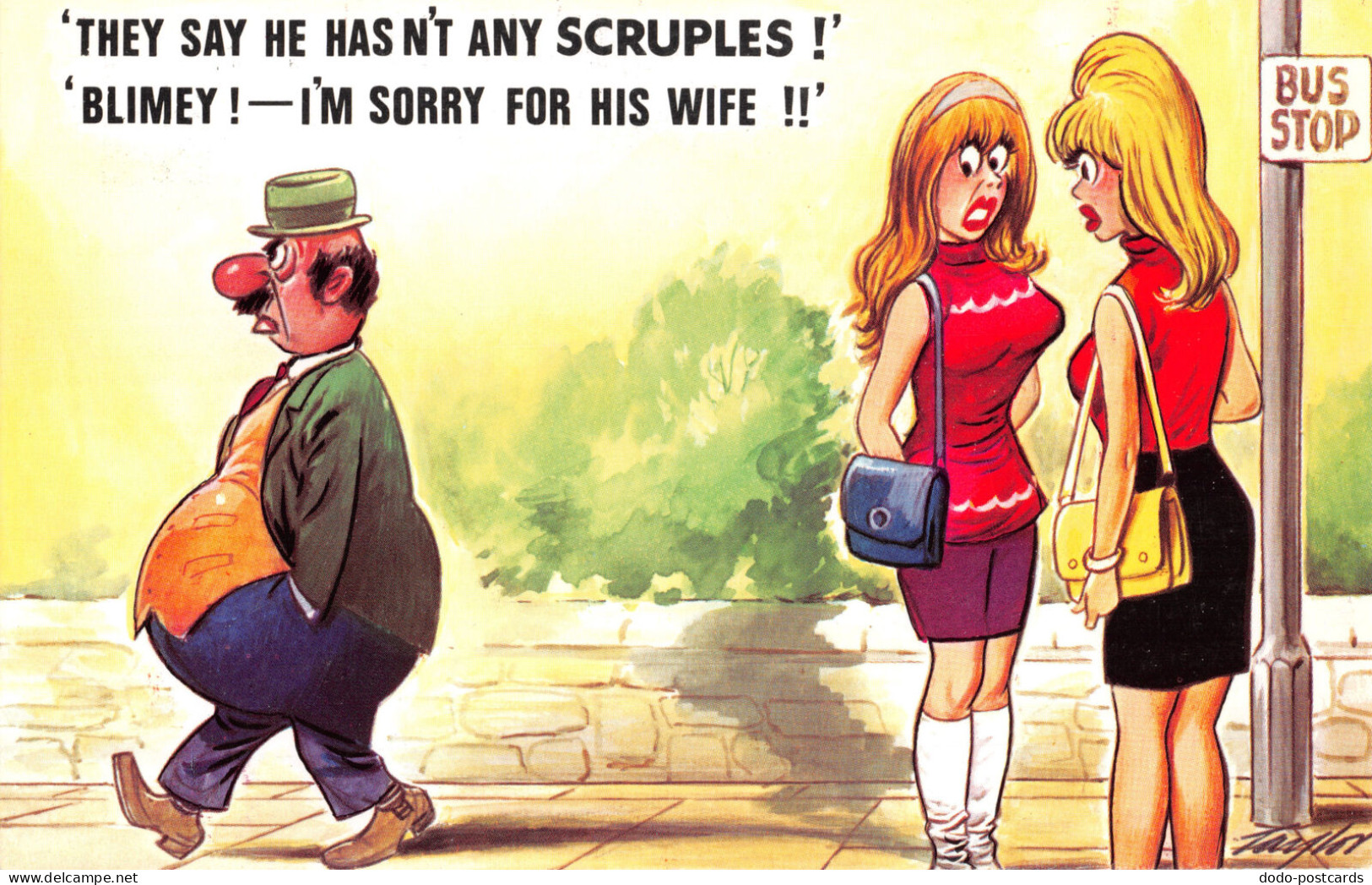 R296906 They Say He Hasnt Any Scruples. Taylor. Bamforth. Comic Series. No. 658 - Wereld