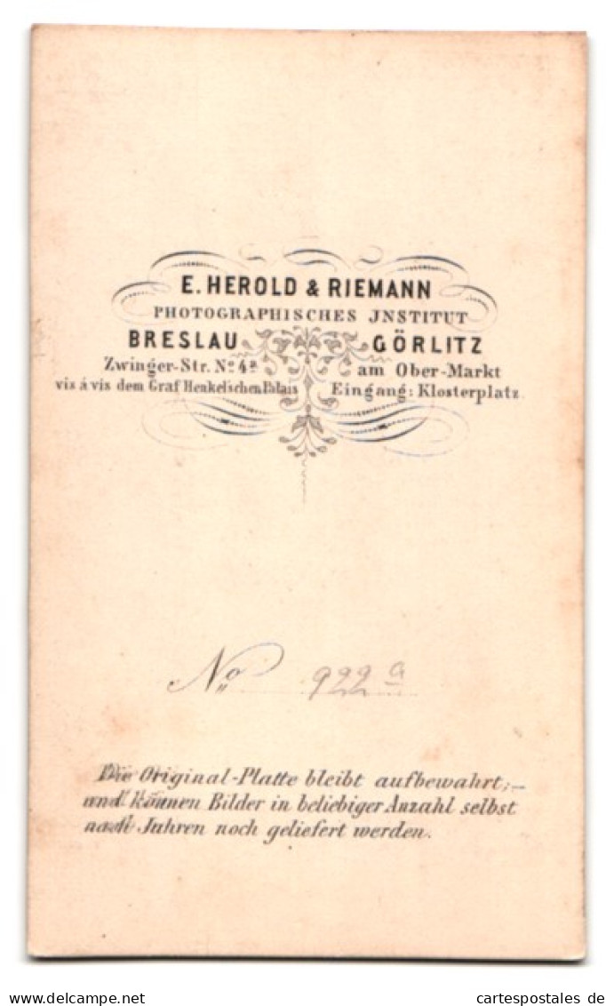 Fotografie E. Herold & Riemann, Breslau, Portrait Des Schriftstellers Christian Felix Weisse Mit Orden  - Famous People