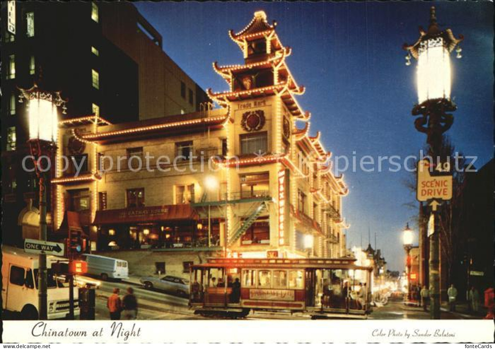 72582843 San_Francisco_California Chinatown At Night - Sonstige & Ohne Zuordnung