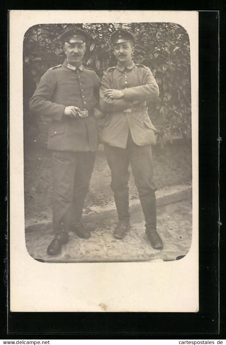 AK Deutsche Offiziere Mit Zigarren  - Weltkrieg 1914-18