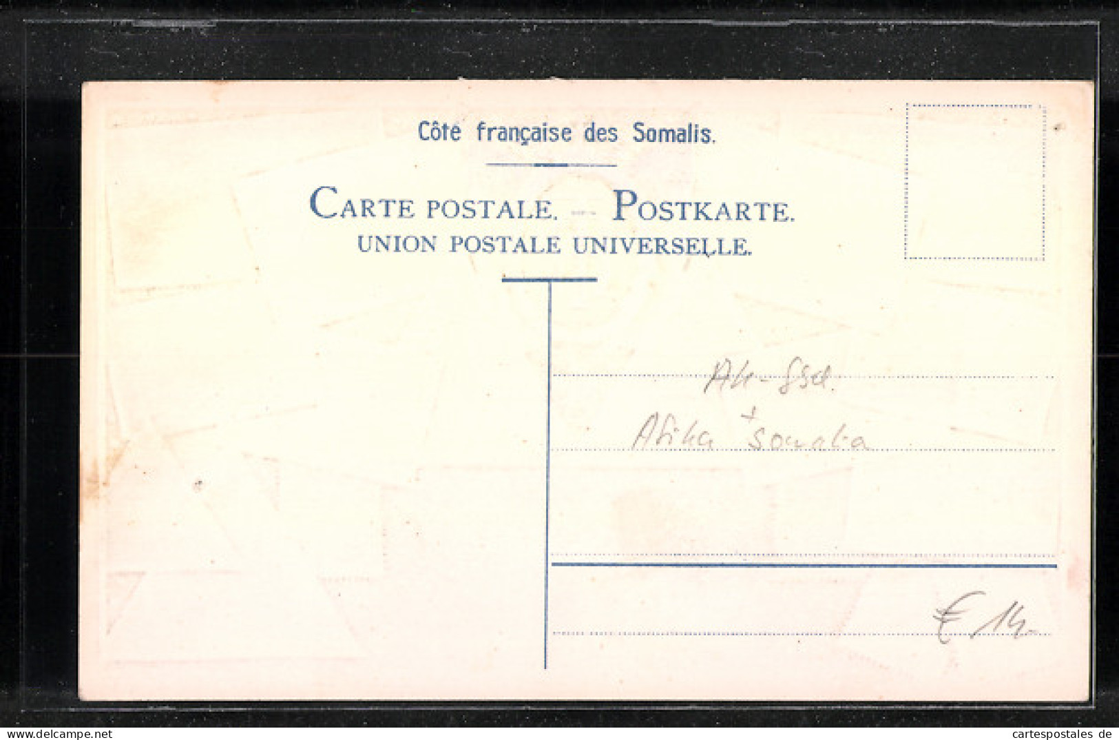 Präge-AK Briefmarken Und Wappen Aus Somalia  - Stamps (pictures)