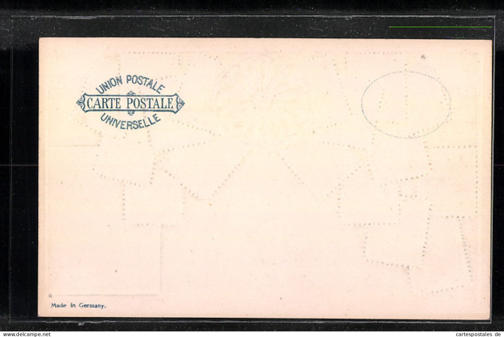Präge-AK Japanische Briefmarken Mit Wappen, Landkarte  - Timbres (représentations)