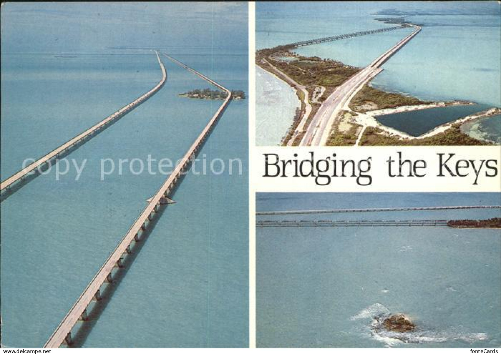 72582806 Florida_Keys Fliegeraufnahme Bridging The Keys - Altri & Non Classificati