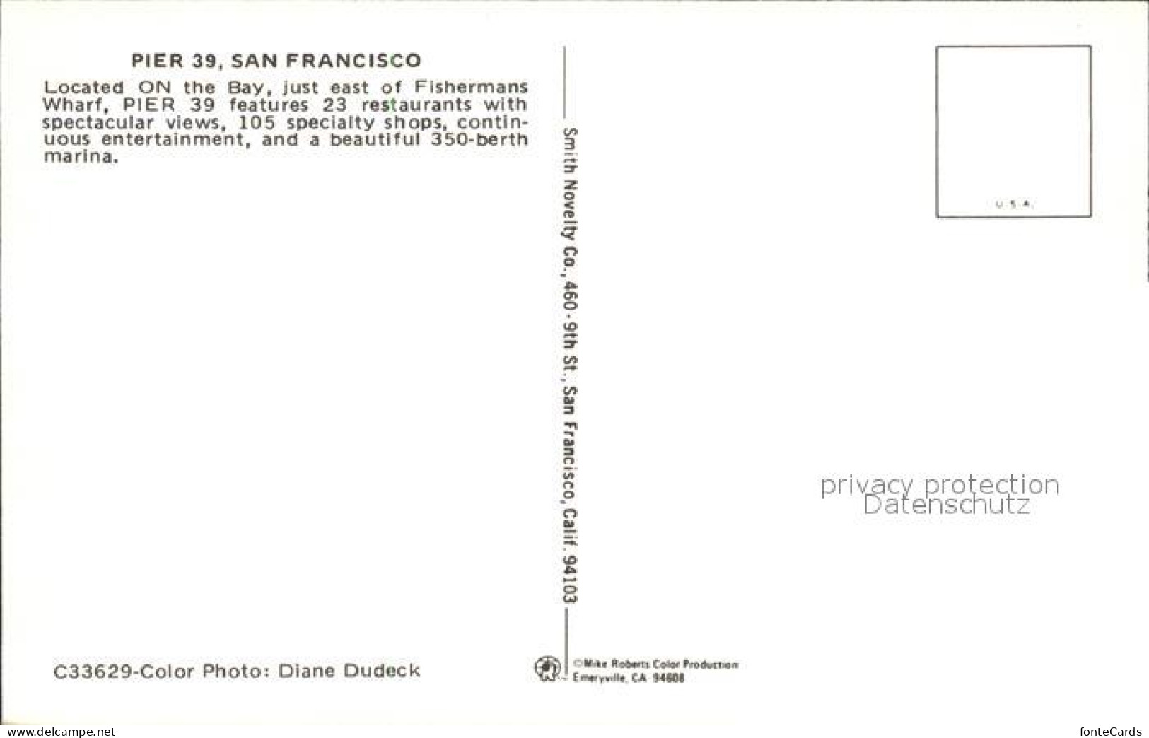 72582752 San_Francisco_California Pier 39 Fliegeraufnahme - Autres & Non Classés