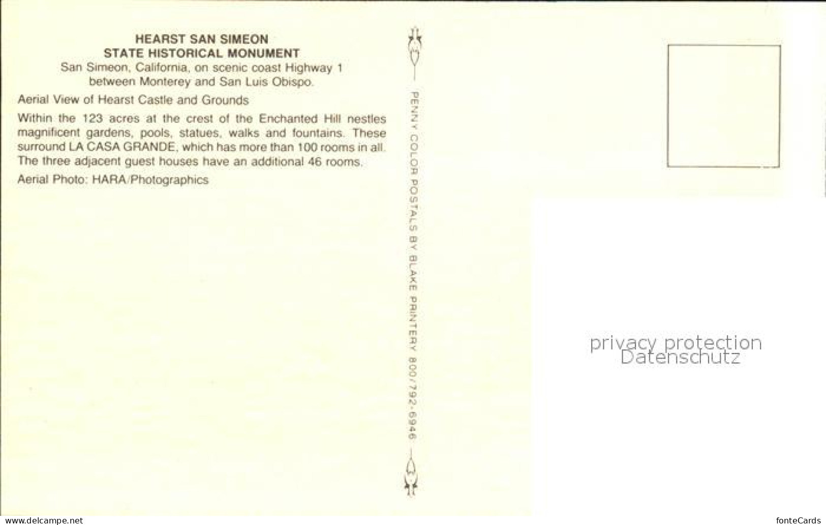 72582233 San_Simeon Hearst Castle Fliegeraufnahme - Autres & Non Classés