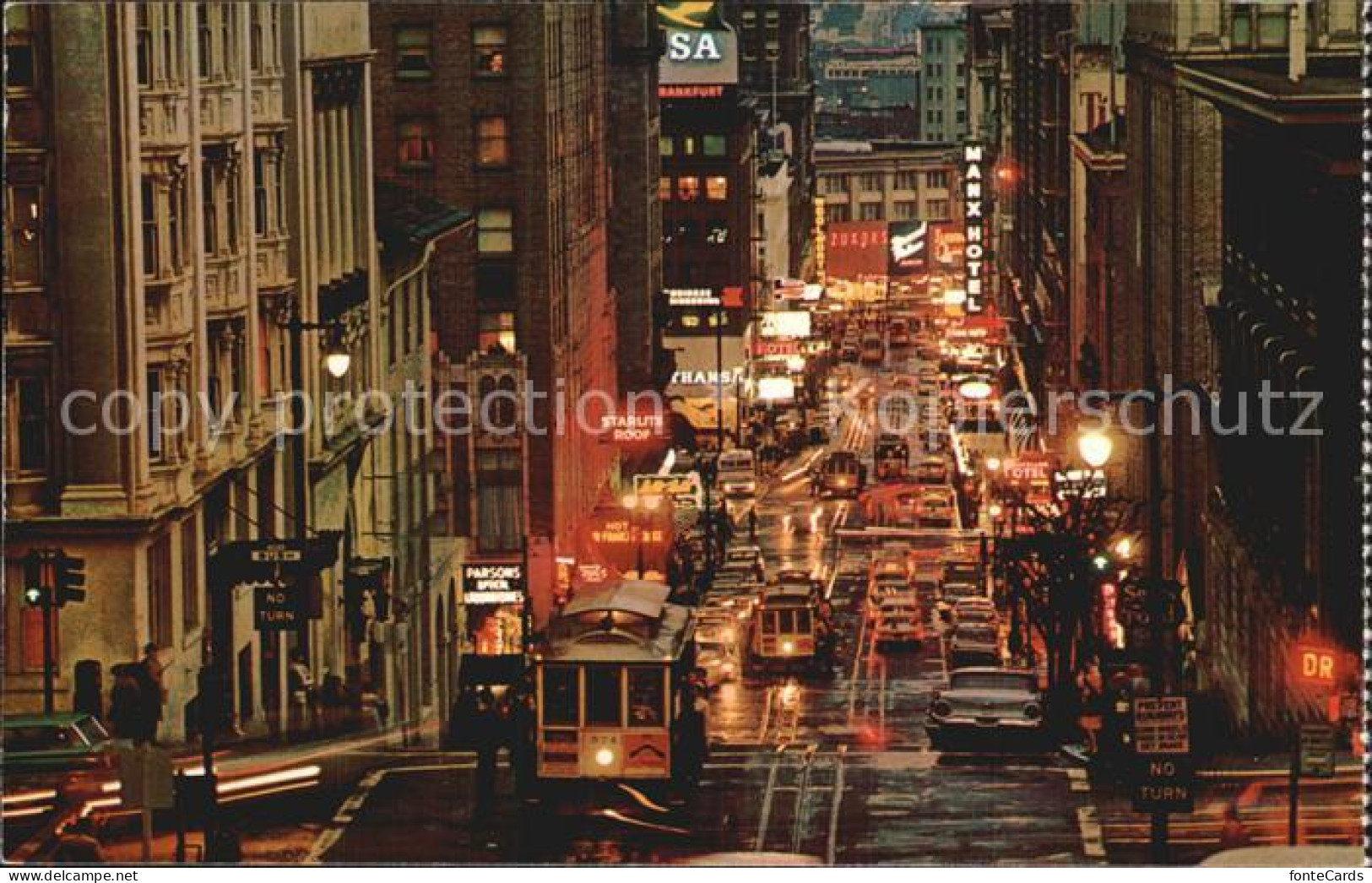 72582223 San_Francisco_California Busy Cable Cars Powell-Street Hill  - Other & Unclassified