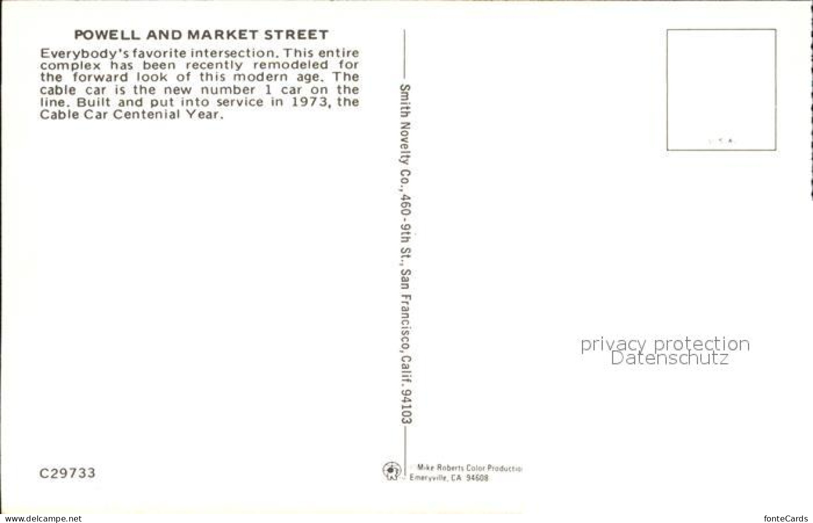 72582221 San_Francisco_California Powell And Market Street - Other & Unclassified