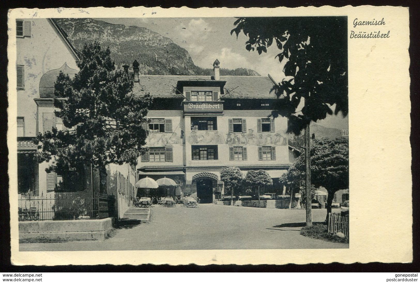 GERMANY Garmisch 1936 Brausuberl Hotel. Olympic Slogan (h1255) - Garmisch-Partenkirchen