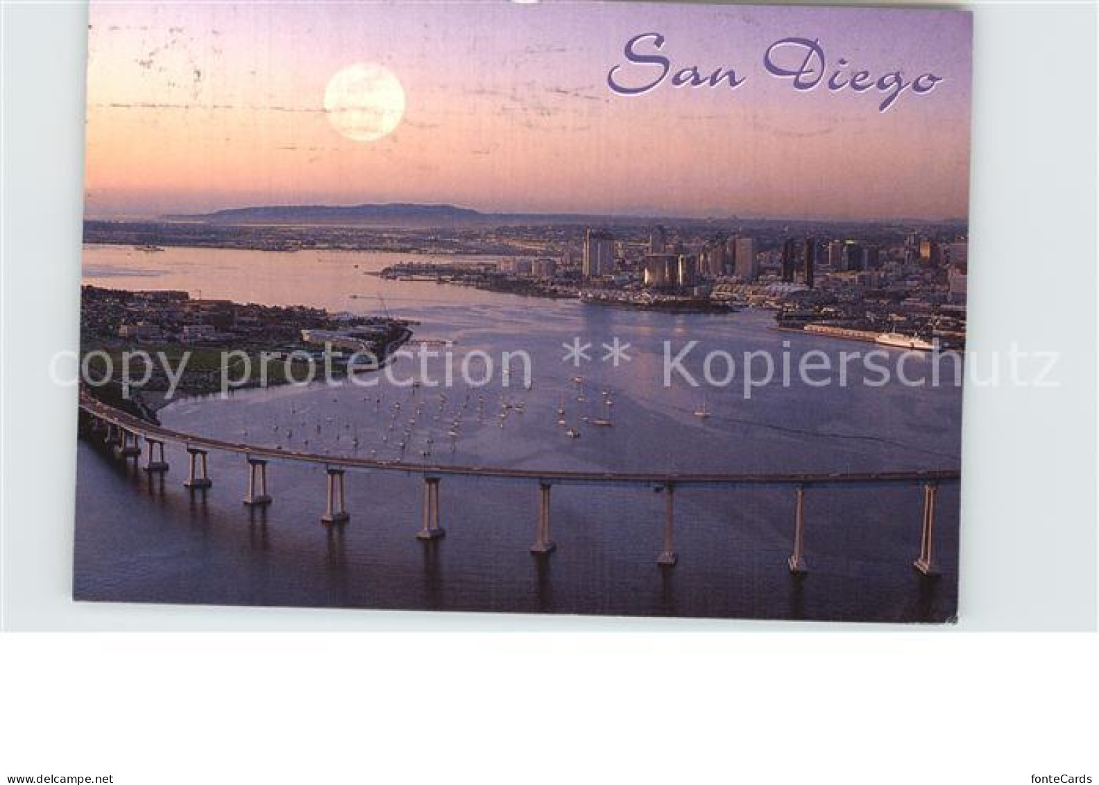 72582164 San_Diego_California Coronado Bridge Aerial View - Autres & Non Classés