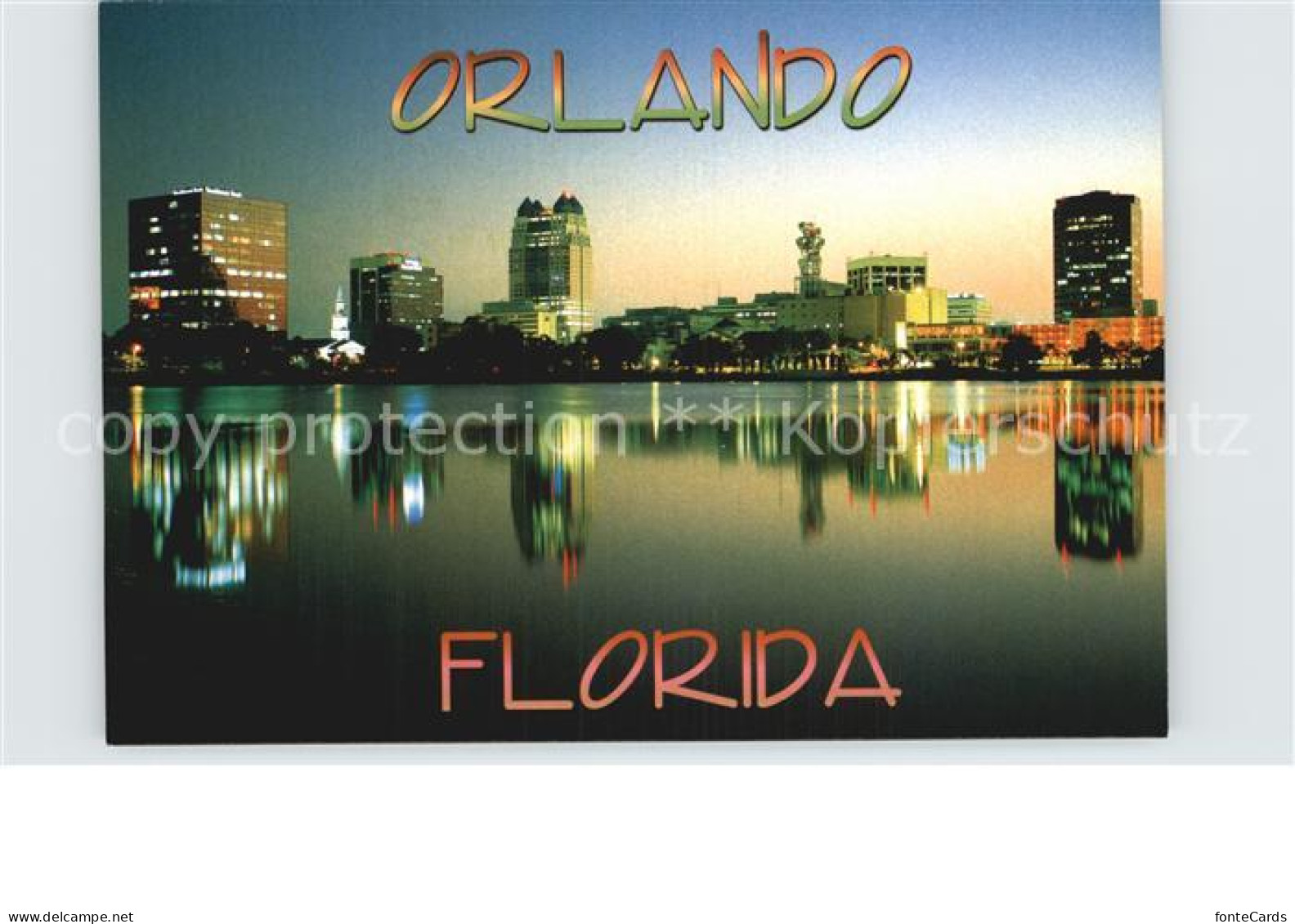 72582159 Orlando_Florida Skyline From Lake Eola - Autres & Non Classés