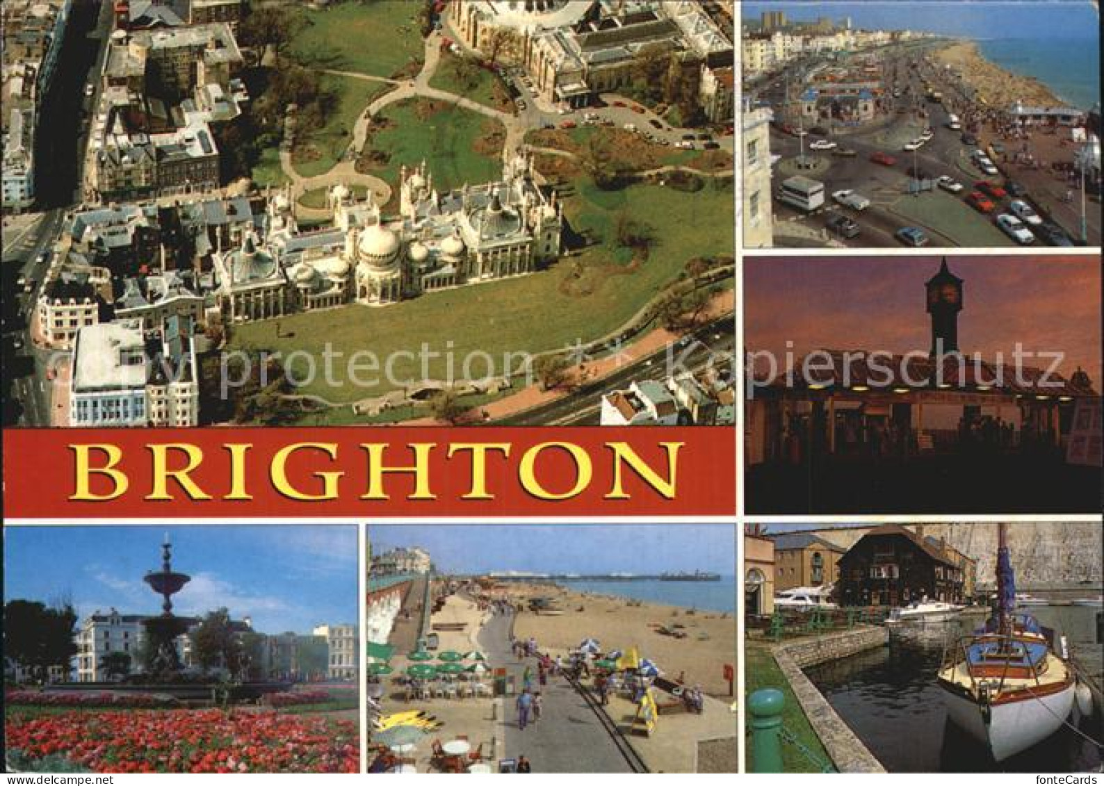 72581394 Brighton East Sussex Fliegeraufnahme Strand  Brighton - Other & Unclassified