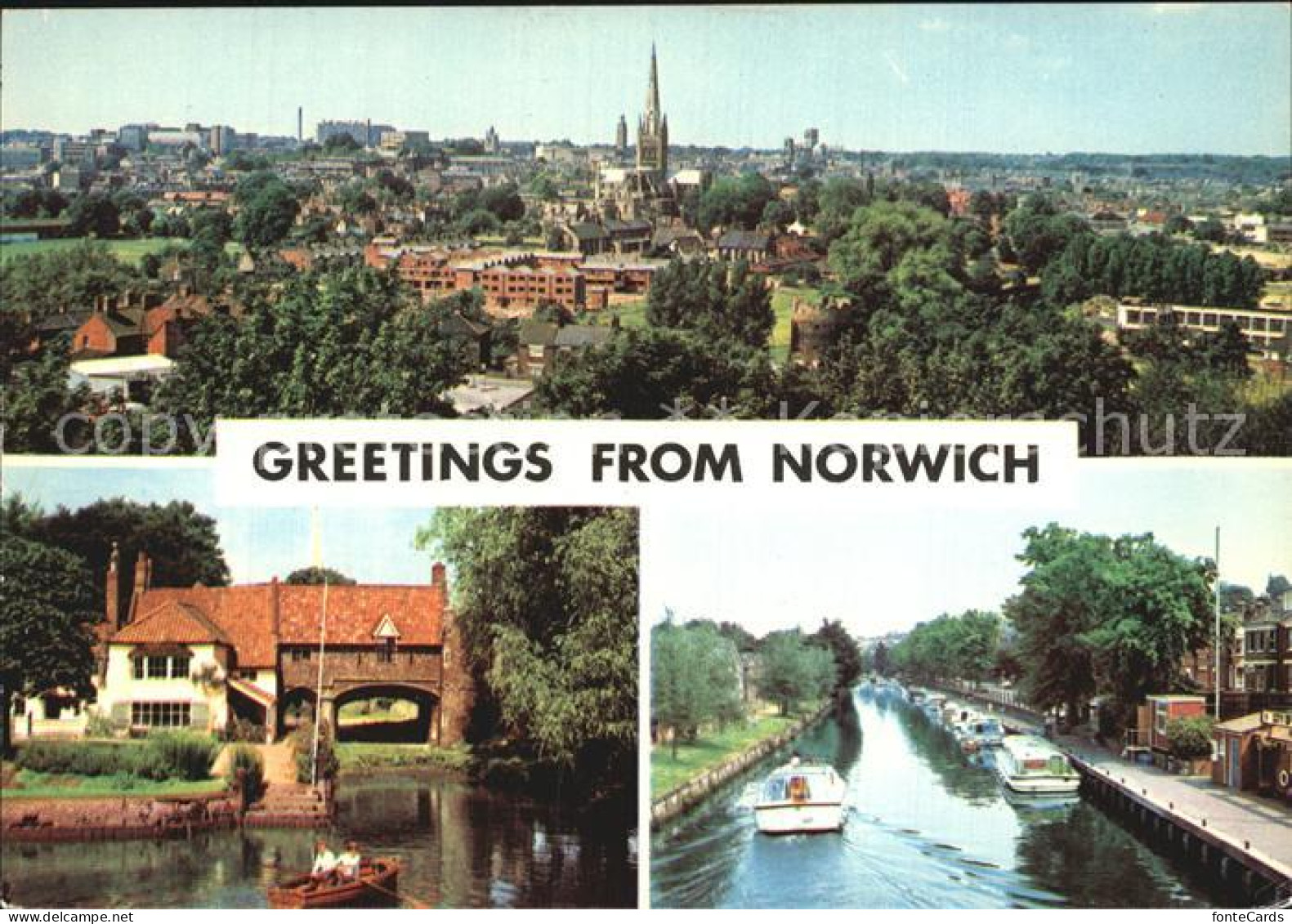 72581387 Norwich UK Gesamtansicht Kanal Altes Seehaus  - Andere & Zonder Classificatie