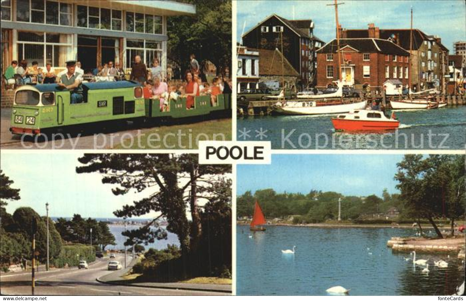 72581317 Poole Dorset Miniatur Eisenbahn Hafen Bay Park Quai Poole Dorset - Sonstige & Ohne Zuordnung