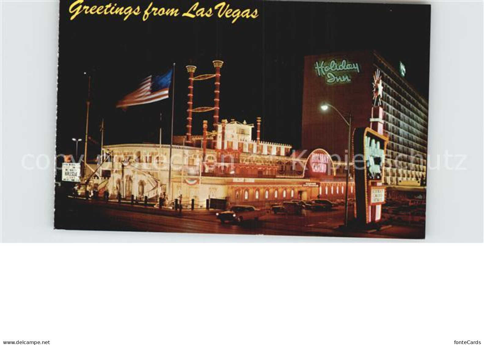 72580782 Las_Vegas_Nevada Holiday Inn On The Strip Night View - Altri & Non Classificati