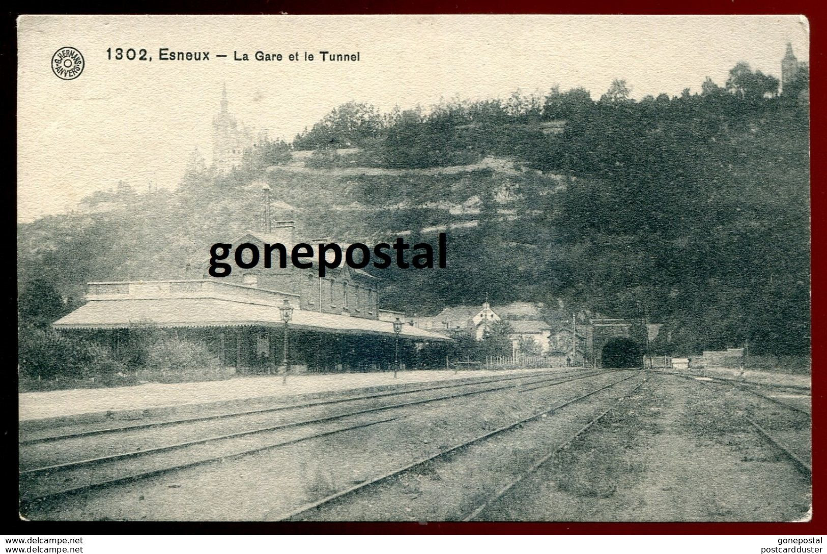 BELGIUM Esneux 1910s La Gare Et Le Tunnel. Train Station (h476) - Esneux