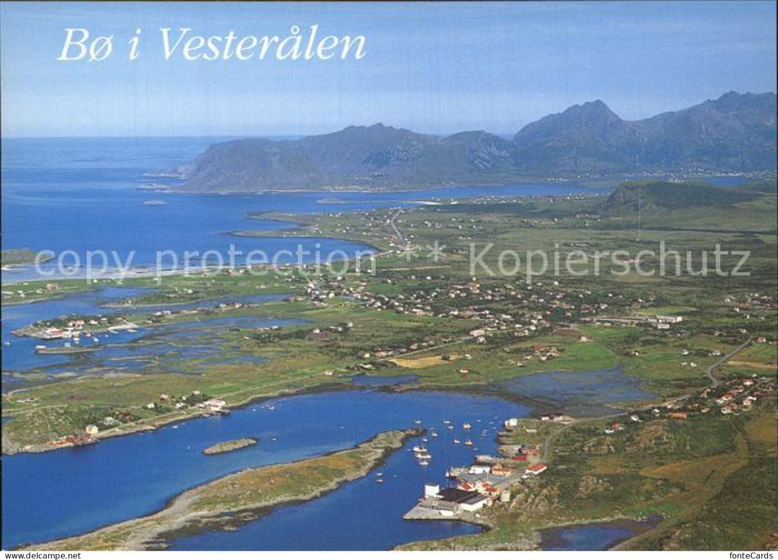 72580080 Bo Vesteralen Steine Og Vinje Fliegeraufnahme Norwegen - Noruega